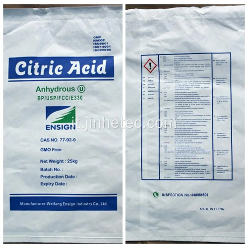 Offrire marchio di base di base alhigin acido citrico monoidrato anidro